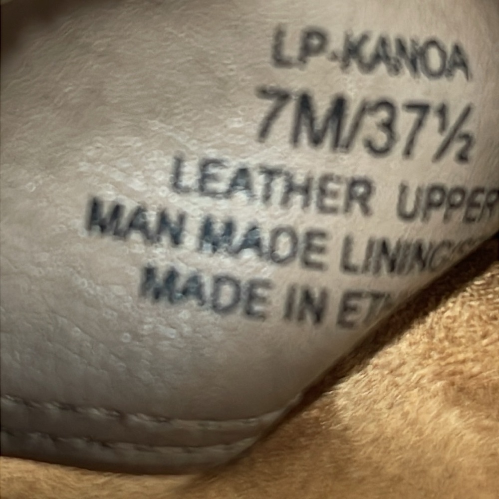 LUCKY BRAND Kanoa Taupe Suede Velcro Size 7 M Strappy 3” Wedge Sandals Tan/Brown - Picture 12 of 12